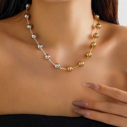 occidental style exaggerating punk color beadsneck temperament samll geometry ..