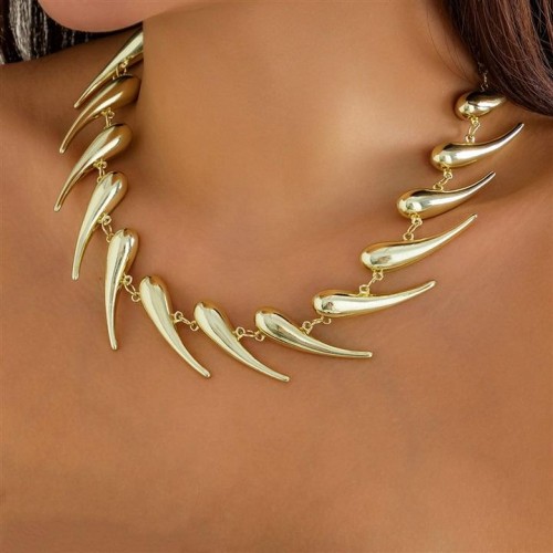 occidental style personality splice drop pendant necklace woman  exaggerating surface Alloy woman