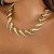 occidental style personality splice drop pendant necklace woman  exaggerating surface Alloy woman