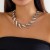 occidental style personality splice drop pendant necklace woman  exaggerating surface Alloy woman