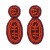 E Olives beads earrings  creative exaggerating sport wind handmade weave earring