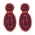 E Olives beads earrings  creative exaggerating sport wind handmade weave earring
