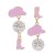 E occidental style fashion Cowboy wind earrings  creative asymmetry enamel pellet earring