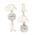 E occidental style fashion Cowboy wind earrings  creative asymmetry enamel pellet earring