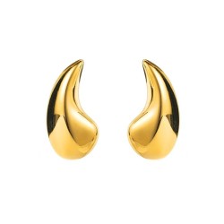 E occidental style bronze wind drop earrings  color retention surface brief fa..