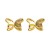 E romantic retro bronze Metal butterfly earrings high samll temperament ear stud