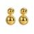 E bronze geometry Double earrings personality brief fashion temperament surface earring