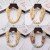 spring trend woman print Beads Cloth necklace candy colors ornament scarves