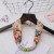 spring trend woman print Beads Cloth necklace candy colors ornament scarves