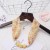 spring trend woman print Beads Cloth necklace candy colors ornament scarves
