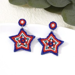 handmade beads color temperament all-Purpose earrings ear stud woman