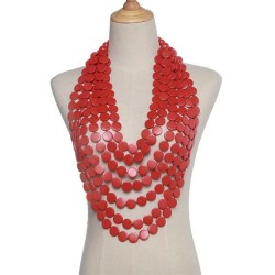 occidental style exaggerating long style necklace multilayer tassel sweater c..