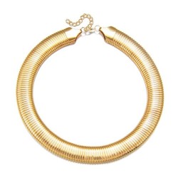 occidental style Collar snake chain pattern Metal necklace