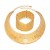 occidental style exaggerating leaves Modeling Collar gold bangle Embossing Africa bracelet