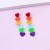  love Round Acrylic earrings fashion Acrylic personality earring ear stud woman