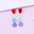  love Round Acrylic earrings fashion Acrylic personality earring ear stud woman