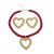occidental style creative personality Alloy love pendant necklace earrings set temperament br