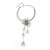 occidental style Alloy diamond flowers necklace long style tassel flowers pendant clavicle chain temperament all