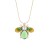 occidental style fashion samll Pearl necklace Alloy resin pendant clavicle chain woman