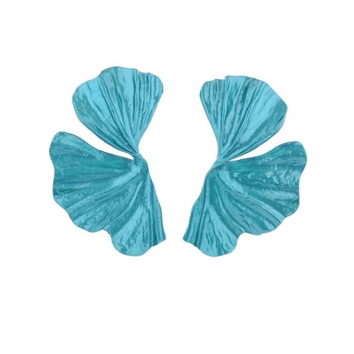 silver flowers ear stud fashion Alloy earrings personality exaggerating Earring high
