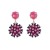 occidental style retro Round flowers earrings woman Alloy diamond personality ear stud temperament fashion Earr