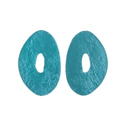 occidental style silver exaggerating Irregular ear studa geometry Round Metal ..