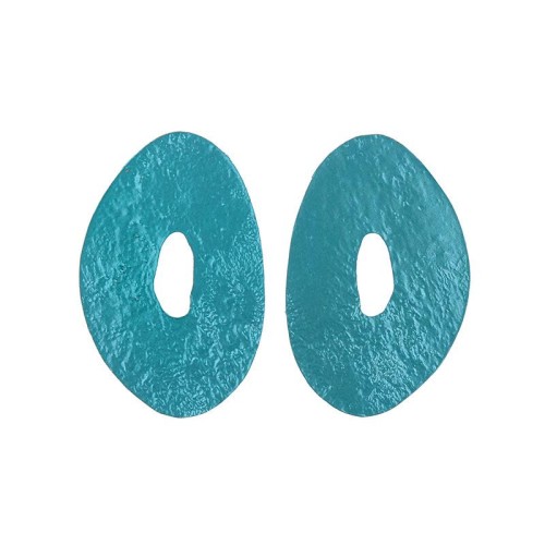 occidental style silver exaggerating Irregular ear studa geometry Round Metal Earring