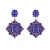 occidental style retro palace wind colorful diamond earrings woman multilayer fully-jewelled samll temperament E