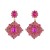 occidental style retro palace wind colorful diamond earrings woman multilayer fully-jewelled samll temperament E