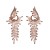elegant fashion samll long style tassel earrings woman retro luxurious Alloy colorful diamond temperament Earring