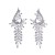 elegant fashion samll long style tassel earrings woman retro luxurious Alloy colorful diamond temperament Earring