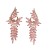 elegant fashion samll long style tassel earrings woman retro luxurious Alloy colorful diamond temperament Earring