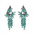 elegant fashion samll long style tassel earrings woman retro luxurious Alloy colorful diamond temperament Earring