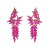 elegant fashion samll long style tassel earrings woman retro luxurious Alloy colorful diamond temperament Earring