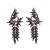 elegant fashion samll long style tassel earrings woman retro luxurious Alloy colorful diamond temperament Earring