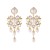 occidental style retro palace wind silver Pearl earrings temperament elegant luxurious bride earrings
