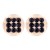 occidental style geometry Alloy watch-face earrings wind fashion personality trend head ear stud woman
