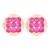 occidental style geometry Alloy watch-face earrings wind fashion personality trend head ear stud woman