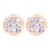 occidental style geometry Alloy watch-face earrings wind fashion personality trend head ear stud woman