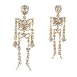  skull earrings occidental style exaggerating Earring woman trend fully-jewell..