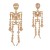  skull earrings occidental style exaggerating Earring woman trend fully-jewelled Halloweenearrings