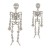  skull earrings occidental style exaggerating Earring woman trend fully-jewelled Halloweenearrings