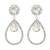 super claw chain multilayer drop earring occidental style fully-jewelled Earring woman bride