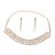 occidental style multilayer fully-jewelled square Rhinestone earrings necklace set lady trend banquet
