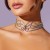exaggerating occidental style necklace Rhinestone butterfly pendant woman trend banquet sweater chainnecklace