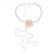 occidental style necklace Rhinestone zircon big flowers tassel pendant lady banquet clavicle chainnecklace