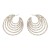 super claw chain multilayer Round ear stud occidental style earrings lady Rhinestone fully-jewelled brideearrings