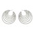 super claw chain multilayer Round ear stud occidental style earrings lady Rhinestone fully-jewelled brideearrings