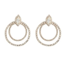 super claw chain occidental style earrings multilayer Round ear stud woman tre..