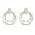 super claw chain occidental style earrings multilayer Round ear stud woman trend banquet style bride